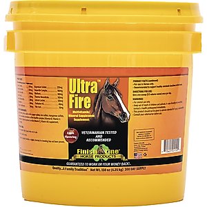 Finish Line Ultra Fire Multivitamin Apple Flavor Powder Horse Supplement, 300-oz tub