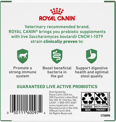 Show full view: Royal Canin Probiotics Digestive & Immune Health Powder Supplement for Cats, 30 count slide 10 of 12