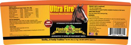 Show full view: Finish Line Ultra Fire Multivitamin Apple Flavor Powder Horse Supplement, 60-oz tub slide 2 of 4