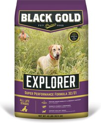 Black Gold Explorer Super Performance Formula 32/21 Dry Dog Food, 40-lb bag