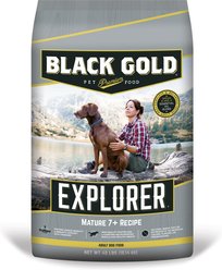 Black Gold Explorer Mature 7+ Formula Dry Dog Food, 40-lb bag