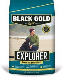 Black Gold Explorer Sensitive Skin & Coat Ocean Fish Meal & Oat Recipe Dry Dog Food, 40-lb bag