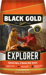Black Gold Explorer Chicken Meal & Brown Rice Formula Dry Dog Food, 40-lb bag