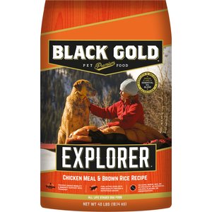 Black Gold Explorer Chicken Meal & Brown Rice Formula Dry Dog Food, 40-lb bag