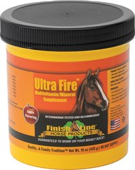 Finish Line Ultra Fire Multivitamin Apple Flavor Powder Horse Supplement, 15-oz tub
