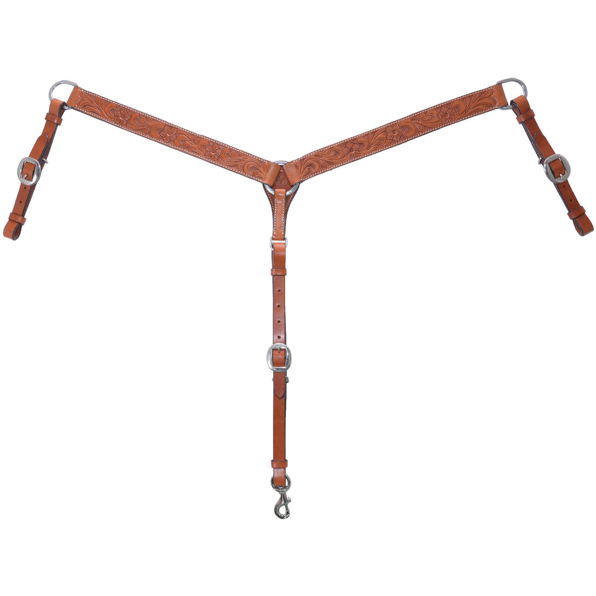 Circle Y Straight Floral Horse Breast Collar