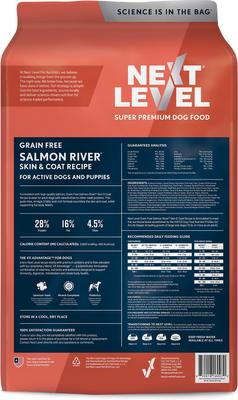 Show full view: Next Level Super Premium Pet Food Salmon River Grain-Free Canine Adult Sea Food & Fish Dry Dog Food, 40-lb bag slide 3 of 11