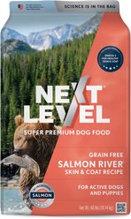 Next Level Super Premium Pet Food Salmon River Grain-Free Canine Adult Sea Food & Fish Dry Dog Food, 40-lb bag
