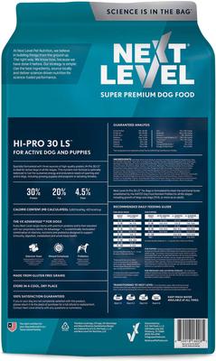 Show full view: Next Level Super Premium Pet Food Hi-Pro 30 LS Adult Gluten-Free Beef Dry Dog Food, 15-lb bag slide 3 of 11