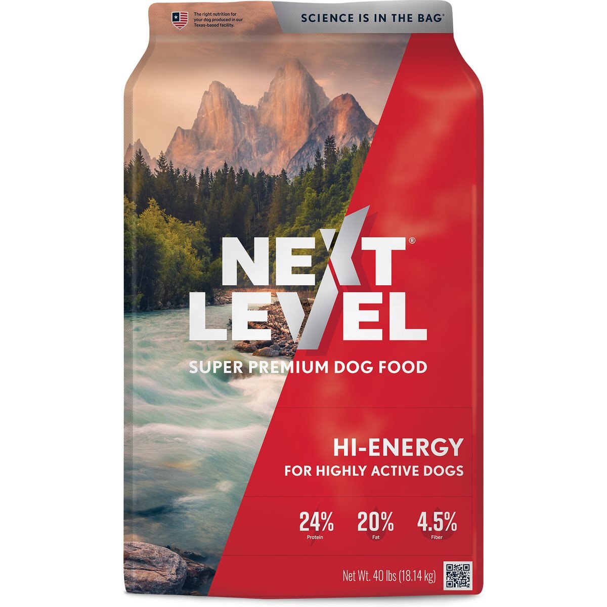 Next Level Super Premium Pet Food Hi-Energy Adult Gluten-Free Beef Dry Dog Food, 40-lb bag