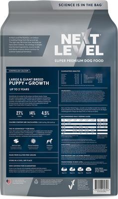 Show full view: Next Level Super Premium Pet Food Puppy Growth Gluten-Free Chicken Dry Dog Food, 50-lb bag slide 3 of 11