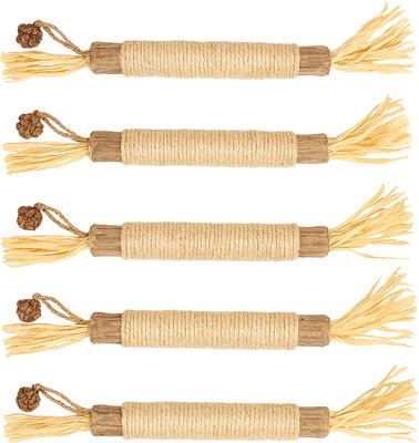Show full view: SunGrow Silvervine Teething Chew Sticks Dental Treat & Feather Cat Toy with Catnip, 5 count slide 2 of 7