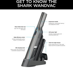 Shark WV201 ION W1 Cord-Free Handheld Dog, Cat & Small Pet Vacuum, Graphite slide 2 of 9