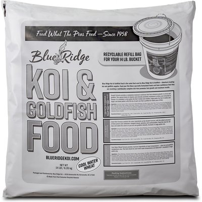 Blue Ridge Koi & Goldfish Blue Ridge Koi & Goldfish Cool Water Wheat Formula Koi & Goldfish Food, 14-lb bag