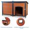 Show in main carousel: FunXplore Outdoor Weatherproof Dog Kennel, Brown, 59.1-in slide 6 of 6