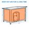Show in main carousel: FunXplore Insulated Outdoor Dog Kennel, Brown, 34.3-in slide 6 of 6