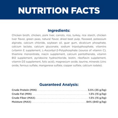 Show full view: Hill's Science Diet Adult Sensitive Stomach & Sensitive Skin Chicken & Rice Stew Wet Dog Food, 2.8-oz pouch, case of 24 slide 6 of 12