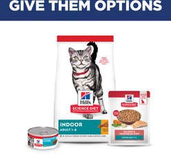 Hill's Science Diet Adult Indoor Salmon & Vegetables Stew Wet Cat Food, 2.8-oz pouch, case of 24 slide 2 of 9