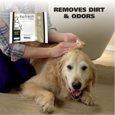 Show full view: Wahl Refresh Coconut Lime Verbena Massive Dog Grooming Wipes, 36 count slide 6 of 9