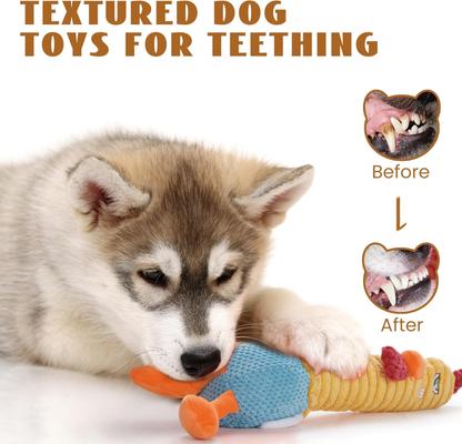 Show full view: Nocciola 2-in-1 Chicken Lives Twice Stuffed Squeaky Dog Toy, Yellow slide 6 of 9