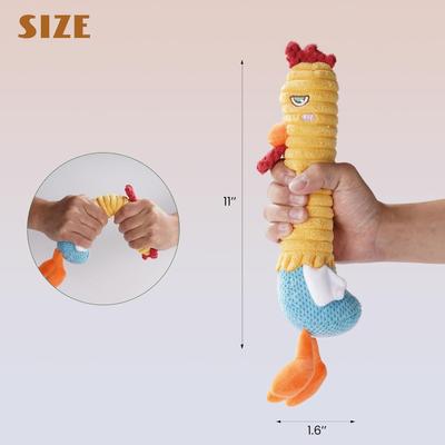 Show full view: Nocciola 2-in-1 Chicken Lives Twice Stuffed Squeaky Dog Toy, Yellow slide 4 of 9