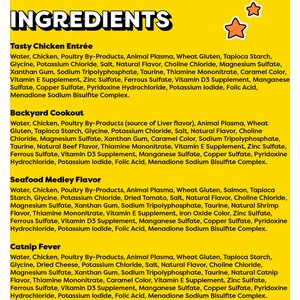 Temptations Chicken, Seafood, Backyard Cookout & Catnip Variety Pack Bites in Gravy Adult Wet Cat Food, 3.5-oz tray, case of 24