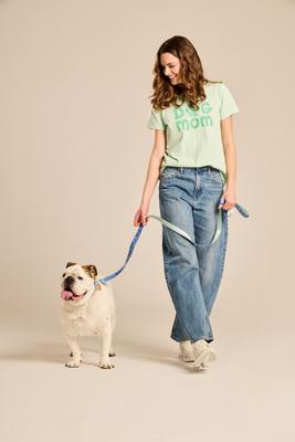 Show full view: LIFE IS GOOD Beach Day Dog Leash, 6-ft long, 1-in wide, Cornflower Blue slide 5 of 6