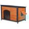 Show in main carousel: FunXplore Outdoor Weatherproof Dog Kennel, Brown, 43.3-in slide 1 of 6