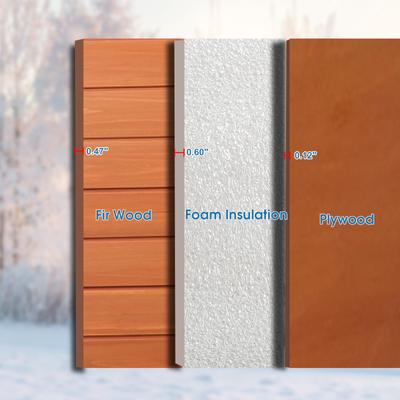 Show full view: FunXplore Insulated Outdoor Dog Kennel, Brown, 34.3-in slide 3 of 6