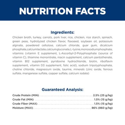 Show full view: Hill's Science Diet Adult Sensitive Stomach & Sensitive Skin Turkey & Vegetables Stew Wet Dog Food, 2.8-oz pouch, case of 24 slide 6 of 12