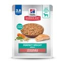 Hill's Science Diet Adult Perfect Weight Management Vegetables & Salmon Stew Wet Dog Food, 2.8-oz pouch, case of 24