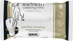 Wahl Ick Free Coconut Cleaning Mitts Dog Grooming Wipes, 24 count
