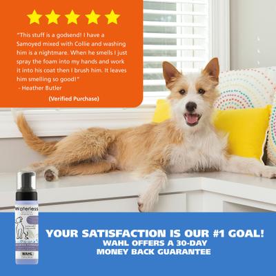 Show full view: Wahl Waterless No-Rinse Calming Dog & Cat Shampoo, 7.10-fl oz bottle slide 7 of 10