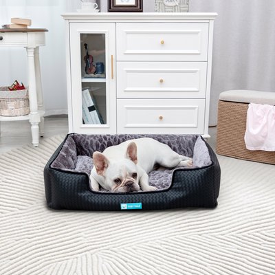 Cozy Tails Cozy Tails Orthopedic Memory Foam Dog Bed, Black, Large