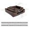 Show in main carousel: Cozy Tails Orthopedic Memory Foam Dog Bed, Brown, Medium slide 7 of 8