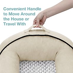 Cozy Tails Lavender Infused Orthopedic Memory Foam Sofa Couch Dog Bed, Tan, Large slide 2 of 8