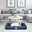 Show in main carousel: Cozy Tails Waterproof Orthopedic Memory Foam Nest Dog Bed with Removable Cover, Navy, Medium slide 1 of 6