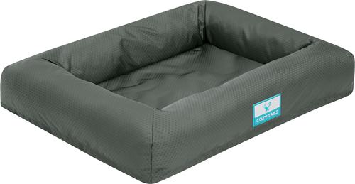 Show full view: Cozy Tails Waterproof Orthopedic Memory Foam Nest Dog Bed with Removable Cover, Grey, Large slide 2 of 6