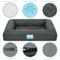 Show in main carousel: Cozy Tails Waterproof Orthopedic Memory Foam Nest Dog Bed with Removable Cover, Grey, Large slide 4 of 6