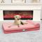Show in main carousel: Cozy Tails Single Bolster Orthopedic Memory Foam Dog Bed, Pink, Large slide 1 of 6