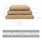 Show in main carousel: Cozy Tails Waterproof Liner Orthopedic Shredded Memory Foam Dog Bed with Removable Cover, Tan, Medium slide 6 of 6