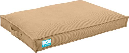 Show full view: Cozy Tails Waterproof Liner Orthopedic Shredded Memory Foam Dog Bed with Removable Cover, Tan, Medium slide 2 of 6