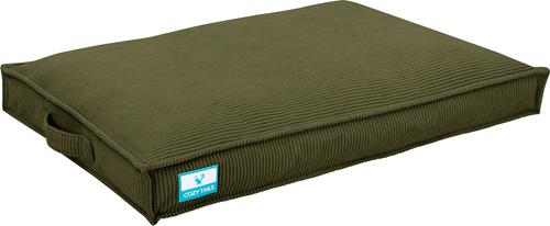 Show full view: Cozy Tails Waterproof Liner Orthopedic Shredded Memory Foam Dog Bed with Removable Cover, Green, Medium slide 2 of 6
