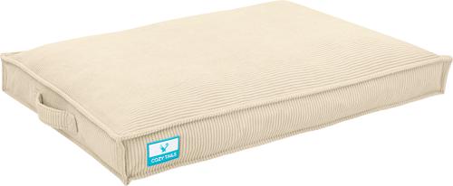 Show full view: Cozy Tails Waterproof Liner Orthopedic Shredded Memory Foam Dog Bed with Removable Cover, Beige, Large slide 3 of 7