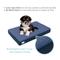 Show in main carousel: Cozy Tails Bamboo Charcoal Orthopedic Memory Foam Egg Crate Dog Bed, Navy, Large slide 3 of 8