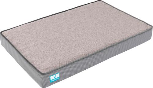 Show full view: Cozy Tails Bamboo Charcoal Orthopedic Memory Foam Egg Crate Dog Bed, Grey, Large slide 8 of 9
