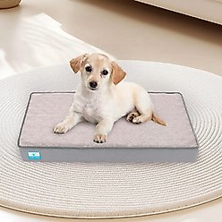 Cozy Tails Bamboo Charcoal Orthopedic Memory Foam Egg Crate Dog Bed, Grey, Large slide 1 of 8