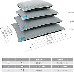 Cozy Tails Double Sided Reversible Orthopedic Dog Bed with Removable Cover, Grey, X-Large slide 2 of 9