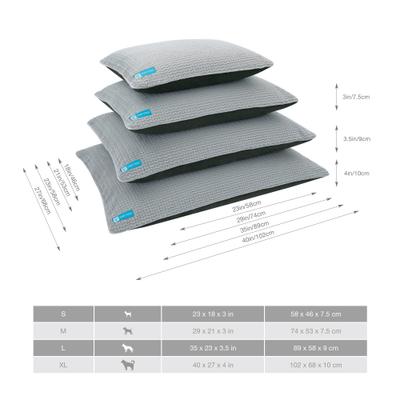 Show full view: Cozy Tails Double Sided Reversible Orthopedic Dog Bed with Removable Cover, Grey, Small slide 9 of 9