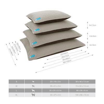 Show full view: Cozy Tails Double Sided Reversible Orthopedic Dog Bed with Removable Cover, Brown, Small slide 8 of 8